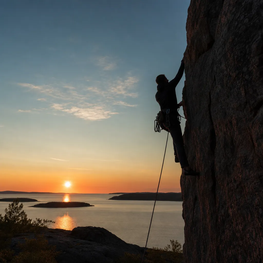 Klättrare på bergsklippa, extremsport olycksfallsförsäkring 2026